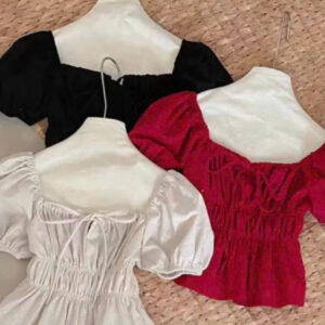 Áo Babydoll linen kiểu xinh tay phồng